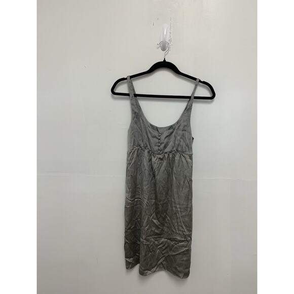 Burberry Silk Babydoll Grey Tank Size Large - Picture 1 of 4